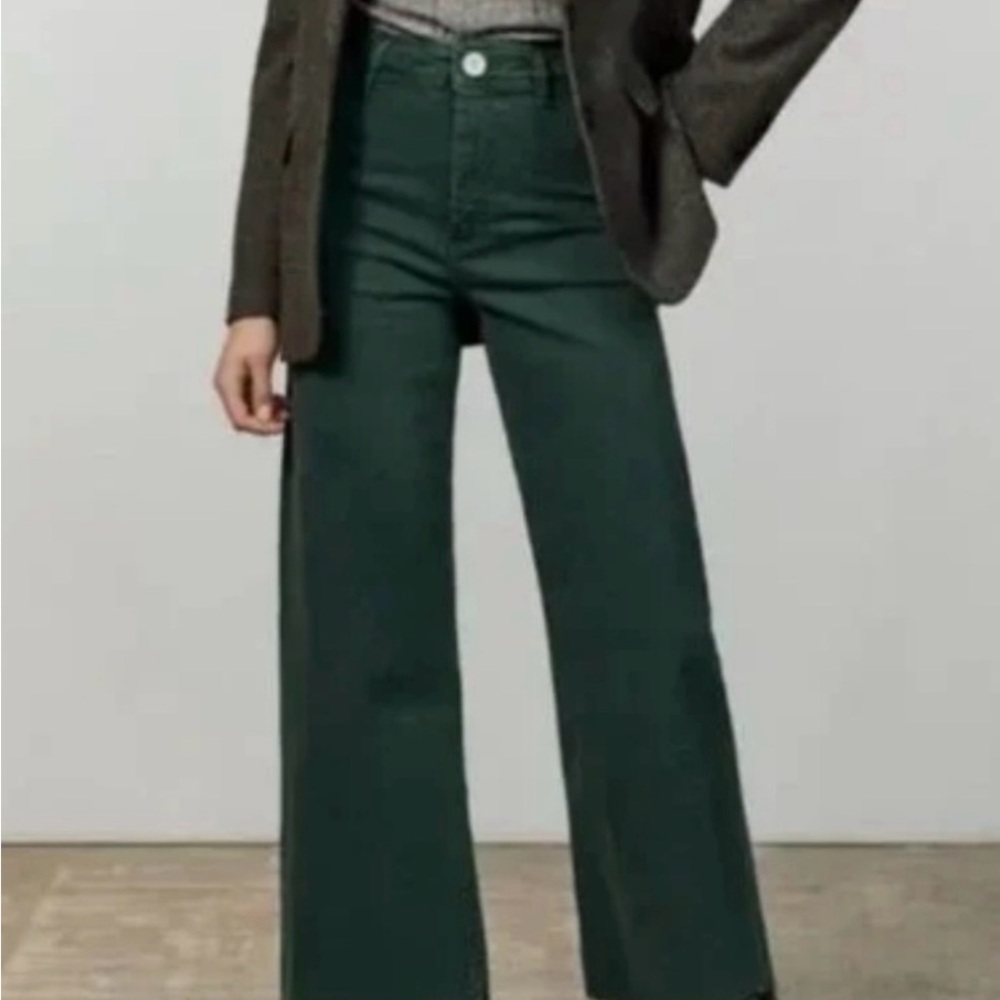Zara Marine Pant in Forest Green